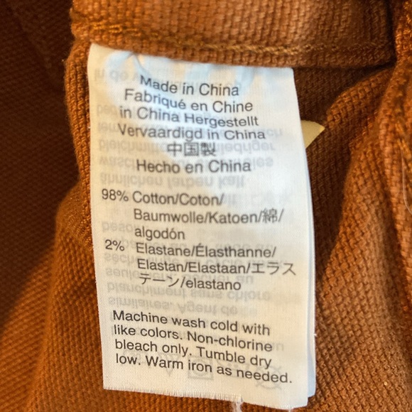 Madewell Warm Coffee Emmett High-rise Cropped Wide Leg Utility Casual Jeans 3342 - Picture 9 of 10